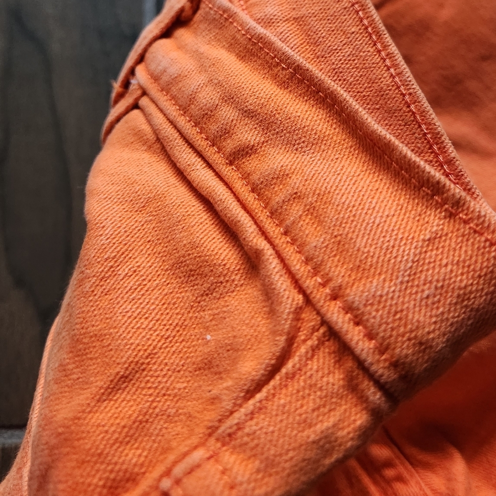 Vintage 90s Boom Boom orange jeans Hipster Skater Hipster Grunge Goth Streetwear - Picture 2 of 7